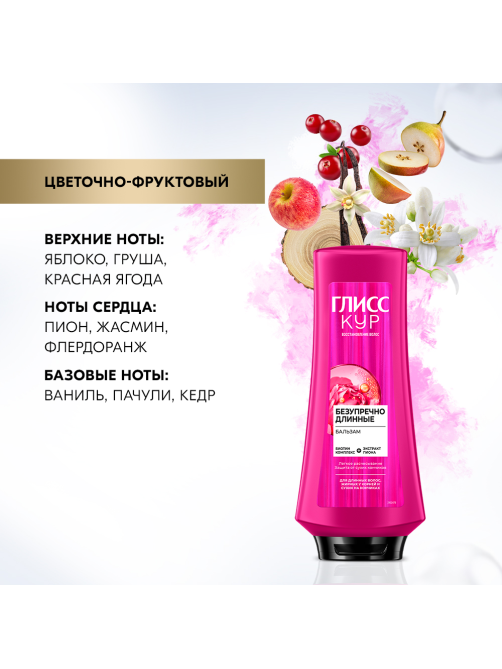 Бальзам кондиционер для волос Глисс Кур Безупречно длинные, 360мл
