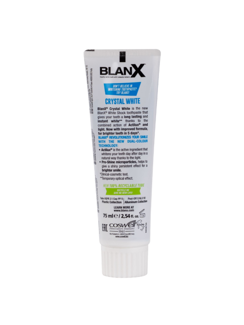 Зубная паста Blanx White Shock Crystal White, 75мл