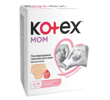 Трусы послеродовые Kotex Mom размеры S и M, 8шт