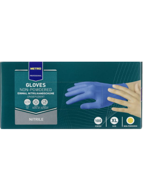 METRO PROFESSIONAL Перчатки нитрил синие размер M 50 пар, 100шт