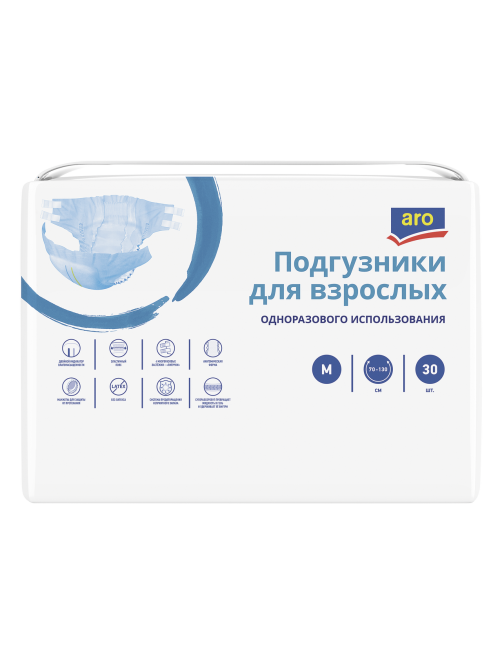 aro Подгузники для взрослых размер M 30 шт
