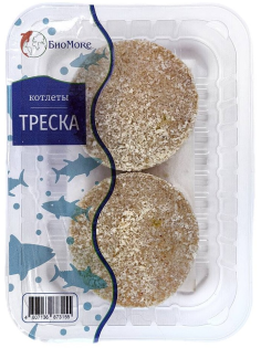 Котлеты из трески в панировке охлажденные, 300г