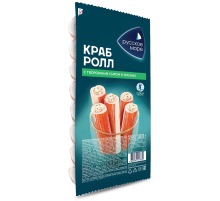 Краб-ролл Русское море с творожным сыром и зеленью, 180г
