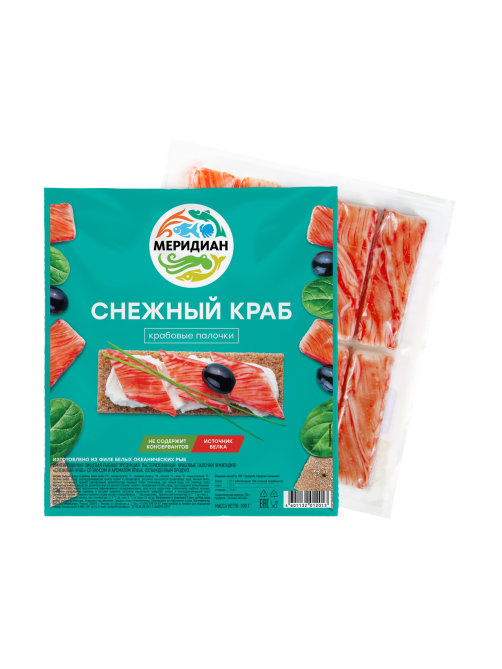 Палочки крабовые Меридиан Снежный краб, 200г