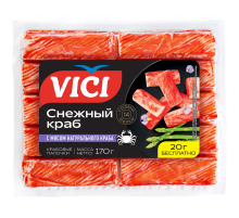 Палочки крабовые Vici Снежный краб с натуральным мясом, 170г