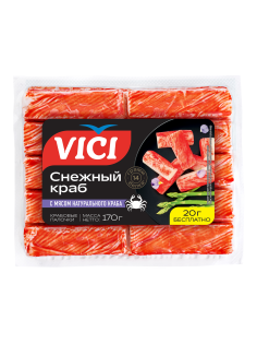 Палочки крабовые Vici Снежный краб с натуральным мясом, 170г