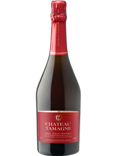 Вино игристое Chateau Tamagne красное полусладкое, 0.75л