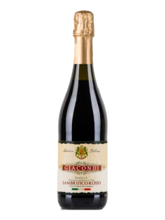 Вино игристое Giacondi Lambrusco красное полусладкое, 0.75л