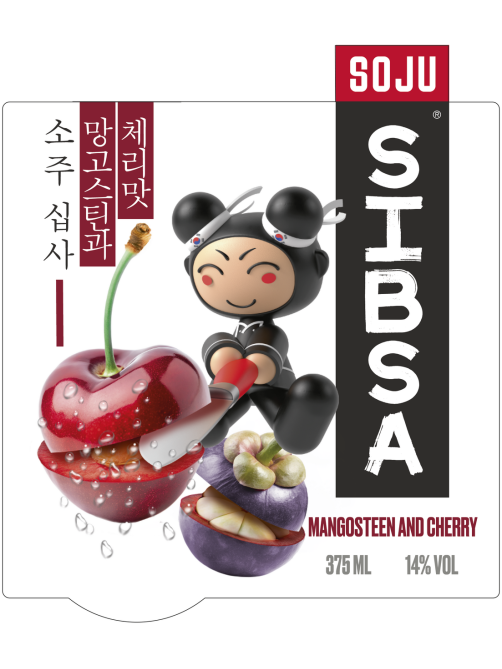 Аперитив Sibsa Soju с вишней и мангостином, 0.375л