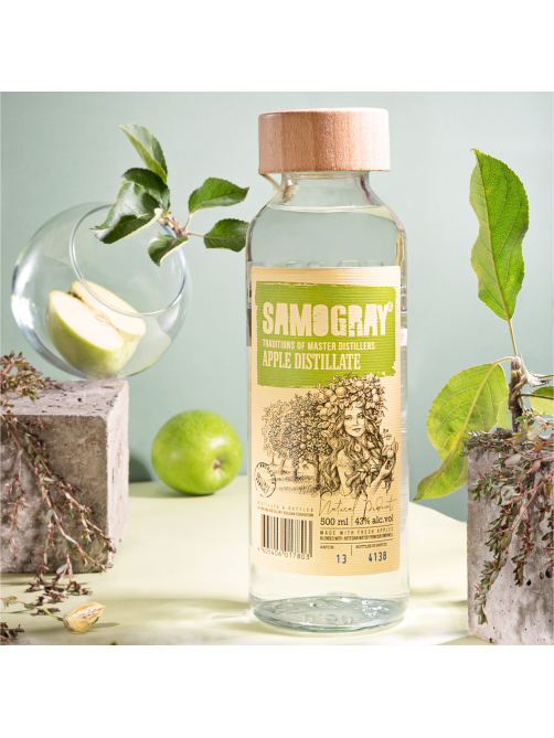 Водка Samogray Яблочная, 0.5л