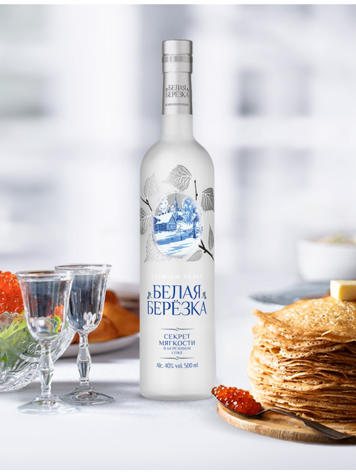 Водка Белая Берёзка 1л