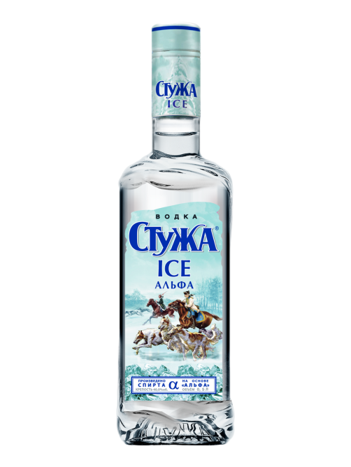 Водка Стужа Ice Alpha, 0.5л