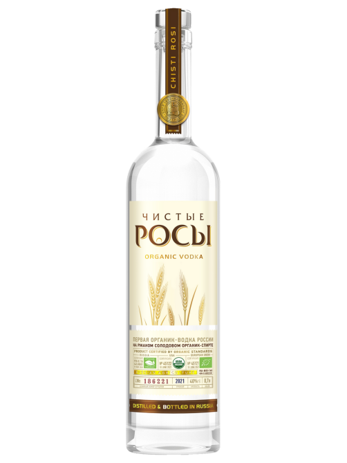 Водка Чистые Росы Из ржаного зерна, 0.5л