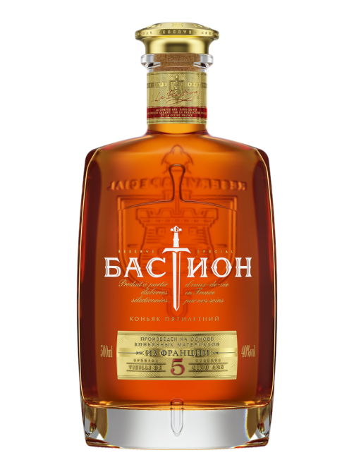 Коньяк Бастион 5 лет, 0.5л