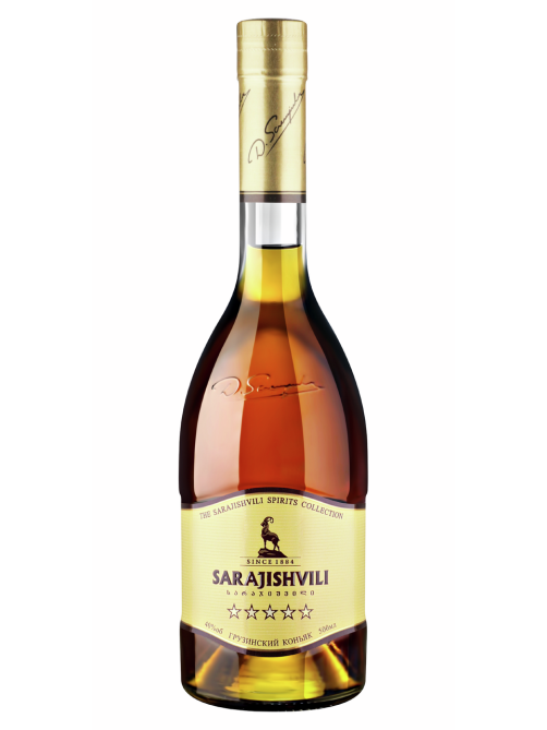 Коньяк Sarajishvili 5 звезд ординарный, 0.5л
