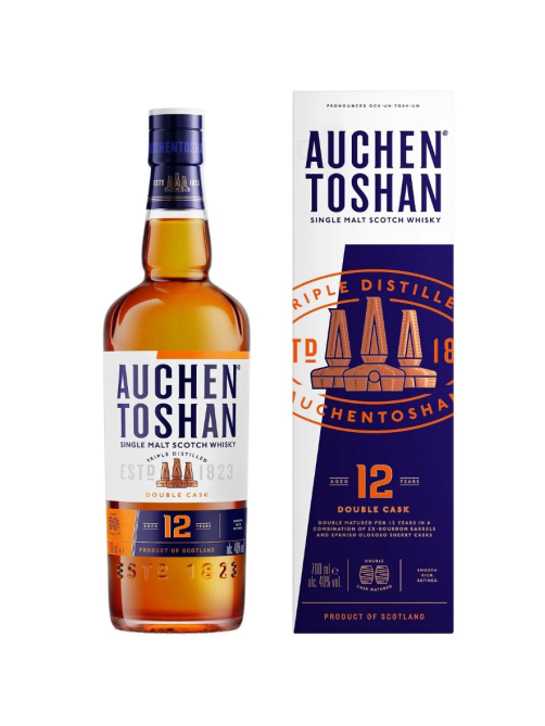 Виски Auchentoshan Double Cask 12 лет в подарочной упаковке, 0.7л
