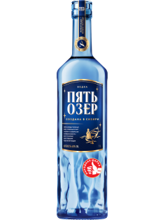 Водка Пять Озер 1л