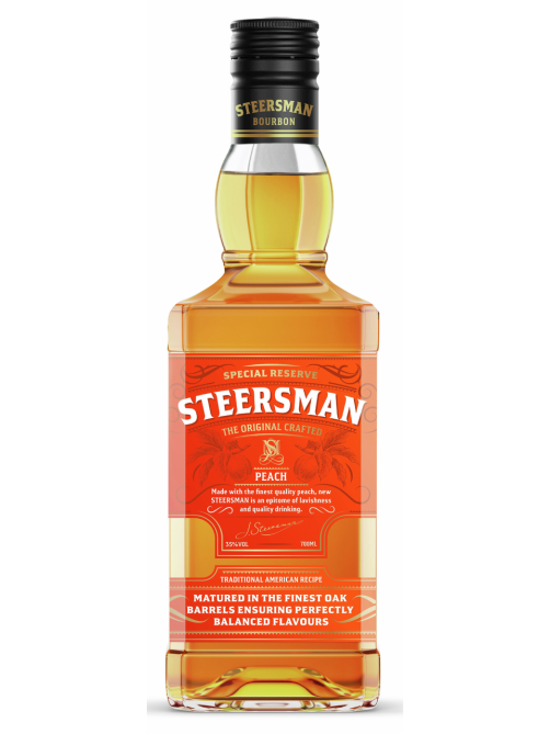 Напиток висковый Steersman Peach, 0.7л