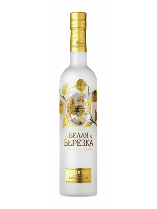 Водка Белая Берёзка Золотая, 0.5л