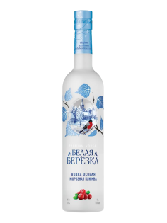 Водка Белая Берёзка Морозная Клюква, 0.5л