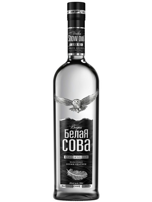 Водка Белая Сова Классическая, 0.5л