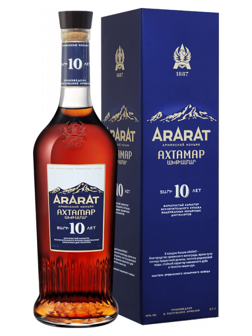 Коньяк Арарат Ахтамар в подарочной упаковке, 0.5л