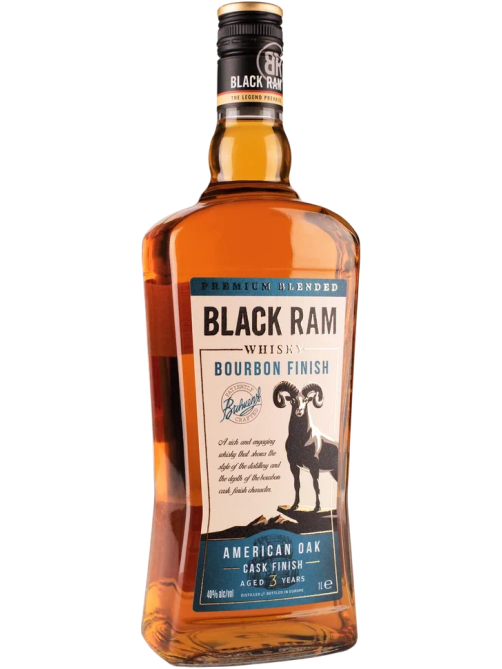 Виски Black Ram Bourbon Finish 3 года, 1л
