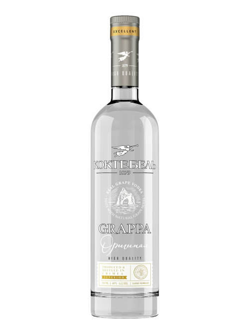 Водка виноградная Коктебель Grappa, 0.5л