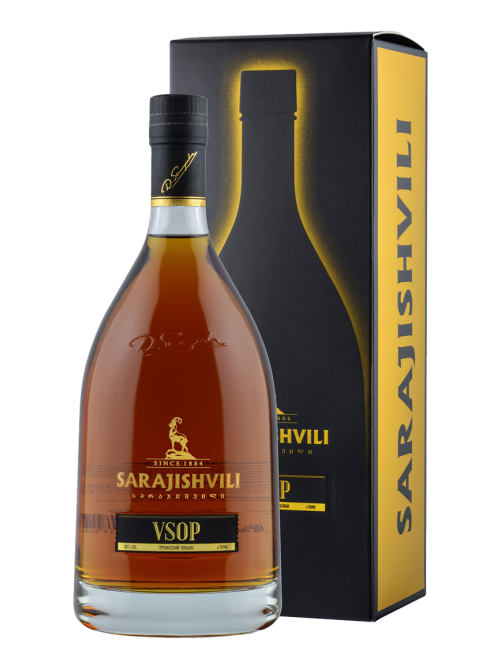 Коньяк Sarajishvili VSOP 8 лет в подарочной упаковке, 0.7л