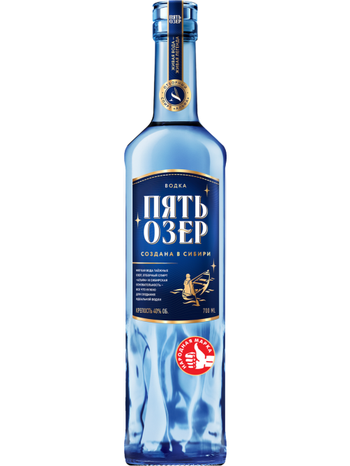 Водка Пять Озер 0.7л