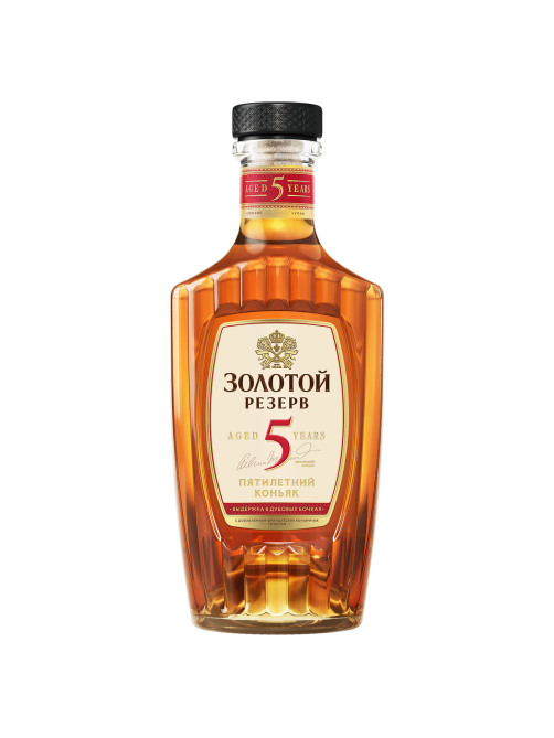Коньяк Золотой Резерв 5 лет, 0.5л
