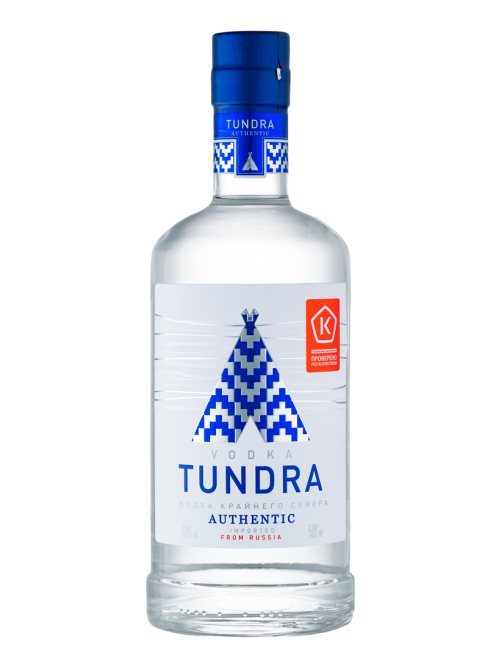 Водка Tundra Authentic Водка крайнего севера, 0.5л