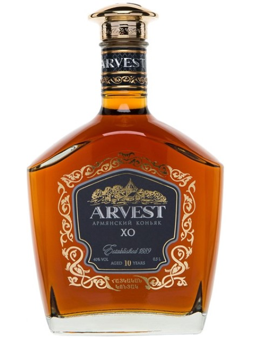 Коньяк Arvest ХО 10 лет в подарочной упаковке, 500мл