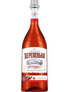 Настойка Деревенька Зимняя вишня сладкая, 0.5л