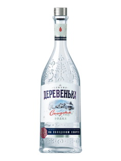 Водка Деревенька зимняя Солодовая, 0.5л