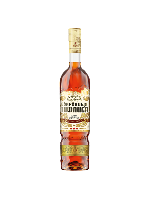 Коньяк Сокровище Тифлиса 3 года, 0.5л