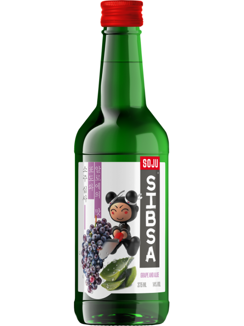 Аперитив Sibsa Soju с виноградом и алоэ, 0.375л