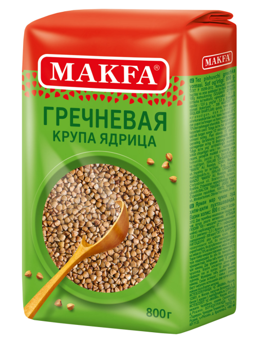 Крупа гречневая Makfa ядрица быстроразваривающаяся, 800г