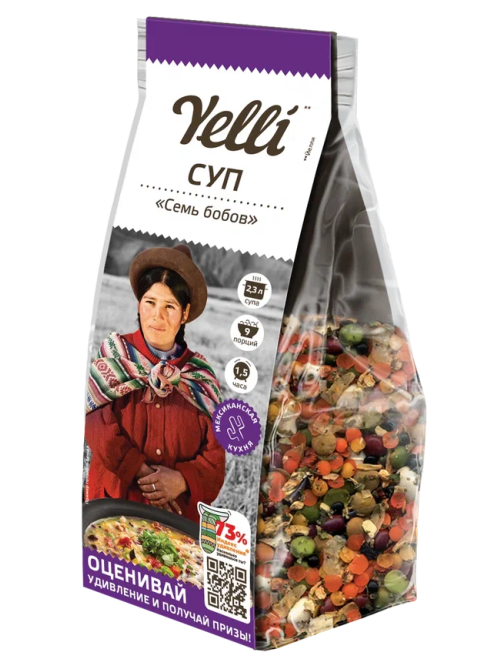 Суп Yelli Семь бобов, 250г