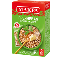 Крупа гречневая Makfa ядрица экстра в пакете для варки 6шт, 400г