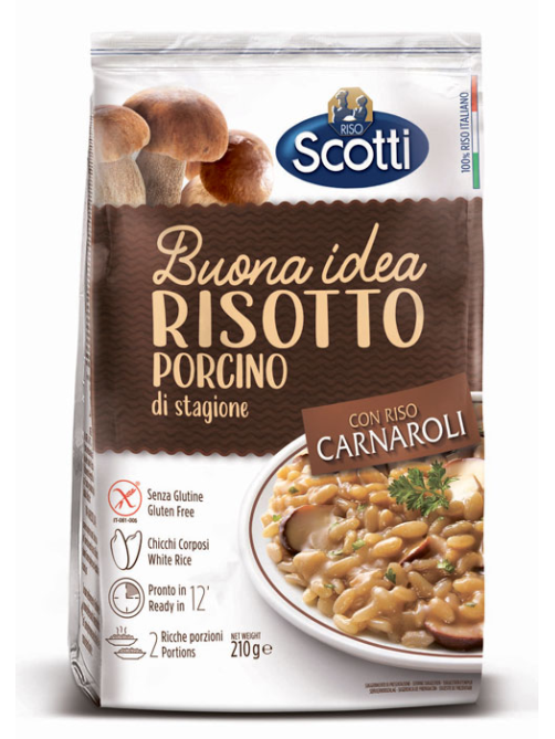 Ризотто Riso Scotti Risotto Porcino с белыми грибами, 210г
