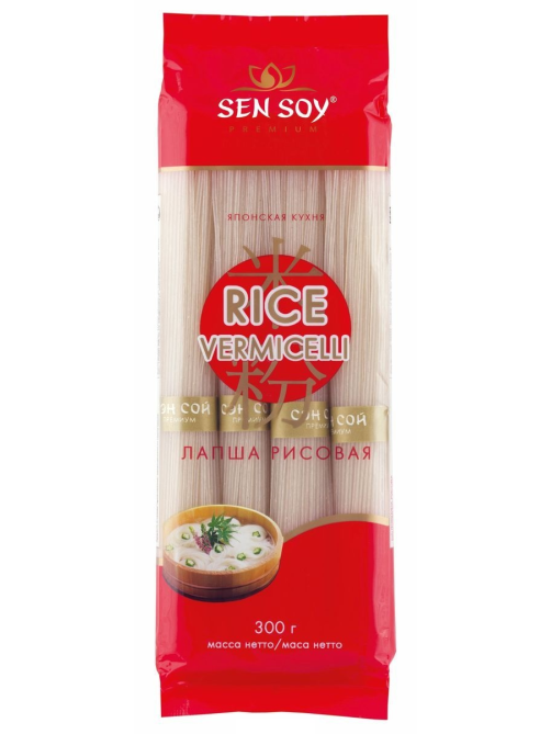 Лапша Sen Soy Rice Vermicelli рисовая, 300г