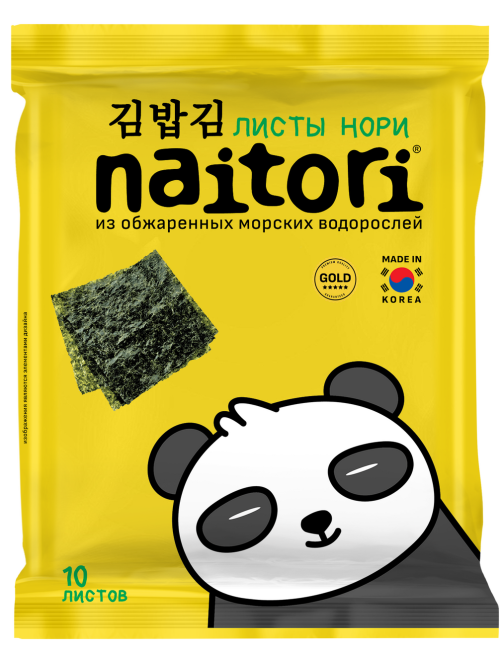 Нори Naitori листы для суши, 2.5г x 10л