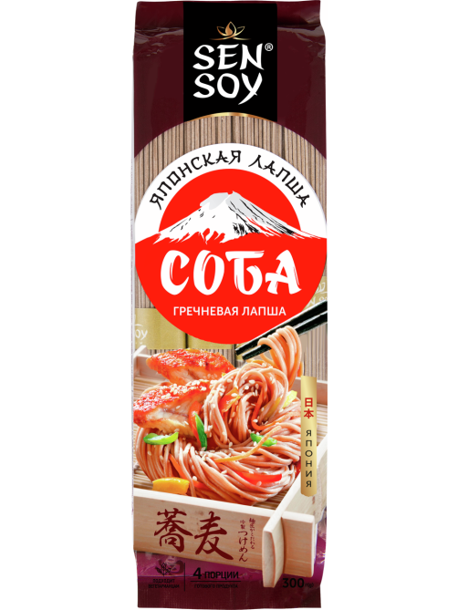 Лапша Sen Soy гречневая Soba, 300г