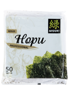 Морские водоросли Midori Нори Голд 50 листов, 120г