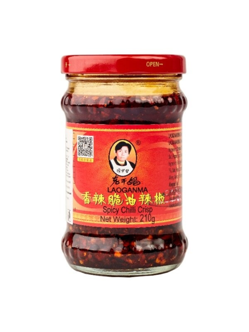 Соус Lao Gan Ma острый с хрустящим перцем чили, 210г