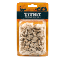 Лакомство Titbit сушеное для кошек говяжье легкое, 12г