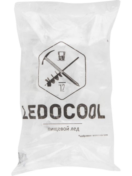 Лед Ledocool пищевой кубики, 1кг