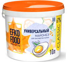 Майонез Efko Food Classic универсальный 67%, 10л