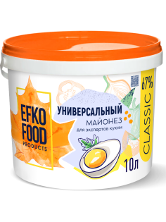 Майонез Efko Food Classic универсальный 67%, 10л